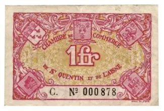 French notgeld 1 Franc, 1925 image