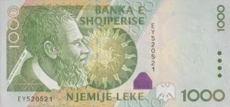 Albania 1.000 Lekë, 2001-2011 obverse
