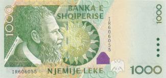 Albania 1.000 Lekë, 2001-2011 obverse
