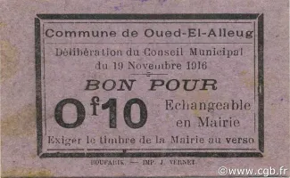 Alger, Department of 10 Centimes, 1916 obverse