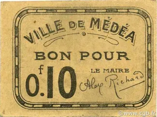 Alger, Department of 10 Centimes, obverse