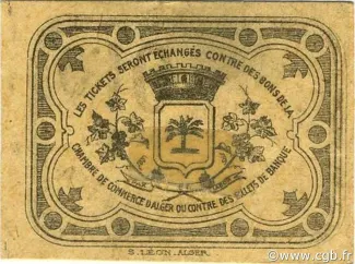 Alger, Department of 10 Centimes, reverse
