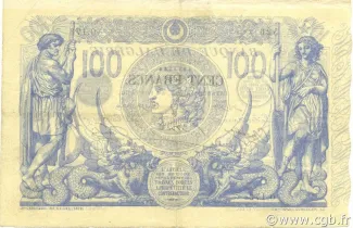 Algeria 100 Francs, 1907-1919 reverse