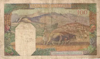 Algeria 100 Francs, 1939-1945 reverse