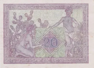 Algeria 20 Francs, 1942-1945 reverse