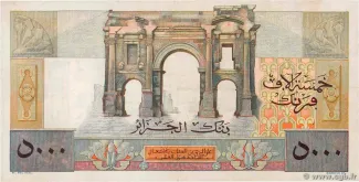 Algeria 5.000 Francs, 1946-1947 reverse
