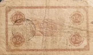 French notgeld 50 Centimes, 1920 reverse