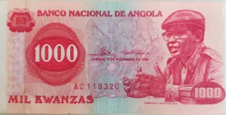 Angola 1.000 Kwanzas, 1976 image
