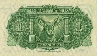 Angola 1 Angolar, 1926 reverse