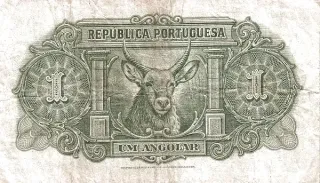 Angola 1 Angolar, 1942 reverse