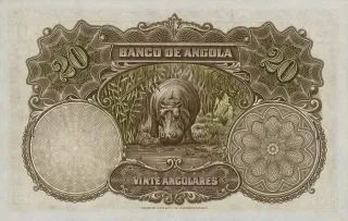 Angola 20 Angolares, 1927 reverse