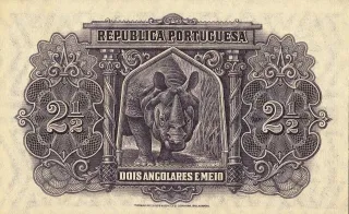 Angola 2 ½ Angolares, 1926 reverse