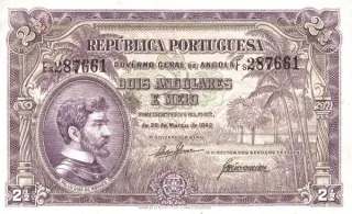 Angola 2 ½ Angolares, 1942 image