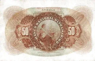 Angola 50 Escudos, 1921 reverse