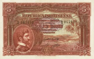 Angola 5 Angolares, 1926 image