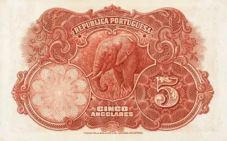 Angola 5 Angolares, 1926 reverse