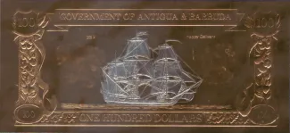 Antigua and Barbuda 100 Dollars, 1981 image