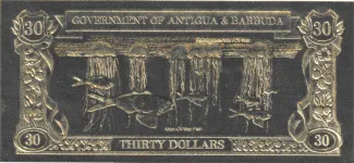 Antigua and Barbuda 30 Dollars, 1981 reverse