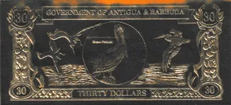 Antigua and Barbuda 30 Dollars, 1981 reverse