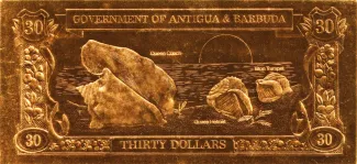 Antigua and Barbuda 30 Dollars, 1981 reverse