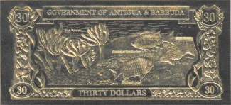Antigua and Barbuda 30 Dollars, 1981 reverse