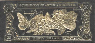Antigua and Barbuda 30 Dollars, 1981 reverse
