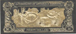Antigua and Barbuda 30 Dollars, 1981 reverse