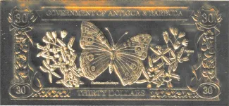 Antigua and Barbuda 30 Dollars, 1981 reverse