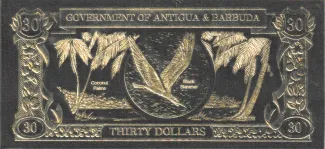 Antigua and Barbuda 30 Dollars, 1981 reverse