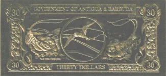 Antigua and Barbuda 30 Dollars, 1981 reverse