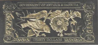 Antigua and Barbuda 30 Dollars, 1981 reverse