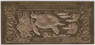 Antigua and Barbuda 30 Dollars, 1981 reverse