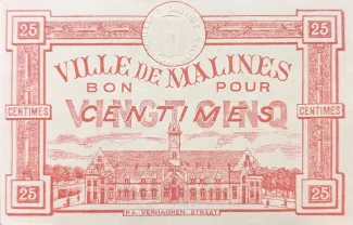 Antwerp, Province of 25 Centimes, 1917 image