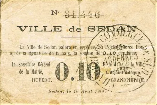 French notgeld 10 Centimes, 1915 image