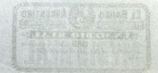 Argentina 0.5 Real, 1869 reverse