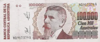 Argentina 100.000 Australes, 1990 image