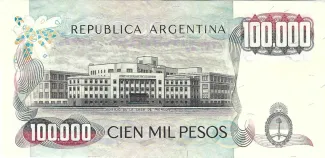 Argentina 100.000 Pesos, 1979-1983 reverse