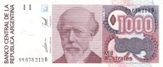 Argentina 1.000 Australes, 1990 image