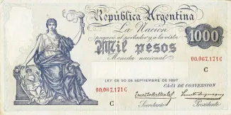 Argentina 1.000 Pesos, 1934 image