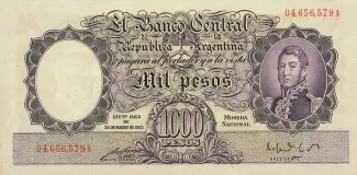 Argentina 1.000 Pesos, 1952 image
