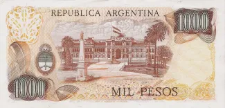Argentina 1.000 Pesos, 1973-1976 reverse