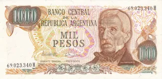 Argentina 1.000 Pesos, 1982 image