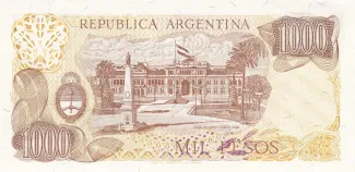 Argentina 1.000 Pesos, 1976-1983 reverse