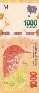 Argentina 1.000 Pesos, 2017-2022 obverse