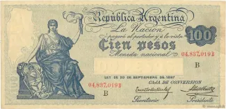 Argentina 100 Pesos, 1931 image