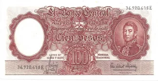 Argentina 100 Pesos, 1967 image