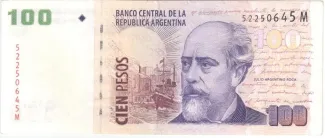 Argentina 100 Pesos, 2003-2013 obverse