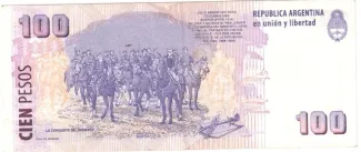 Argentina 100 Pesos, 2003-2013 reverse