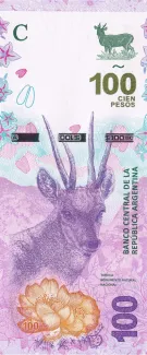 Argentina 100 Pesos, 2018-2019 obverse