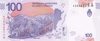 Argentina 100 Pesos, 2018-2019 reverse